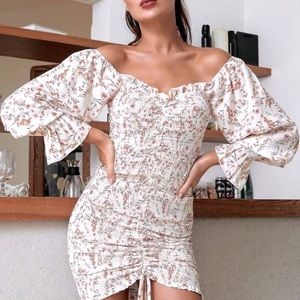 SHEIN Drawstring bodycon dress